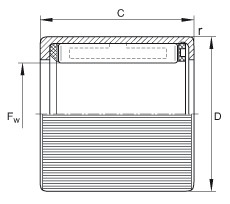 FAG Drawn cup roller clutches - HF0812-R