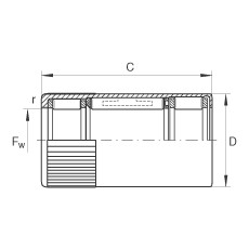 FAG Drawn cup roller clutches - HFL0822-KF-R