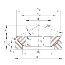 FAG Axial spherical plain bearings - GE140-AW