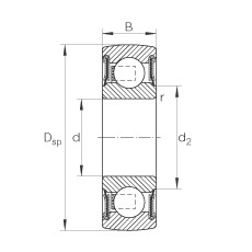 FAG Einstell-Rillenkugellager - 206-XL-NPP-B