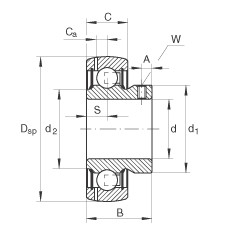 Rodamiento GAY35-NPP-B INA