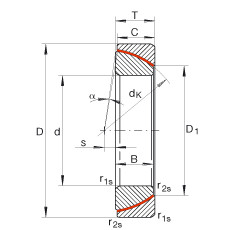 FAG Angular contact spherical plain bearings - GE140-SW