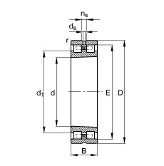 FAG محامل أسطوانية - NN3028-AS-K-M-SP