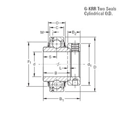 Bantalan GE60KRR Timken