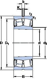 Bantalan BS2-2213-2RSK/VT143 SKF