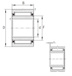 Rodamiento NKI7/16-TN-XL INA