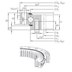 المحامل VSI 25 1055 N INA