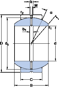 Подшипник GEZH 508 ES SKF