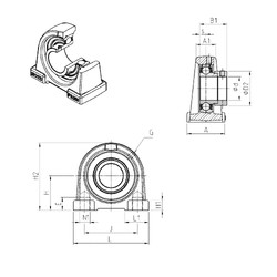 roulements ESPAE204 SNR