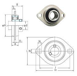 roulements SBPFL205 FYH