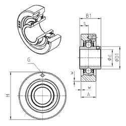 roulements UCC321 SNR