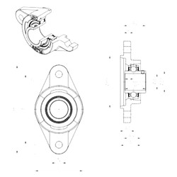 roulements UCFLZ212 SNR