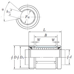 linear bearing shaft SDM40OP KOYO