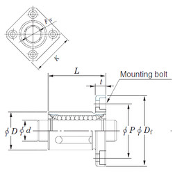 linear bearing shaft SDMK16 KOYO