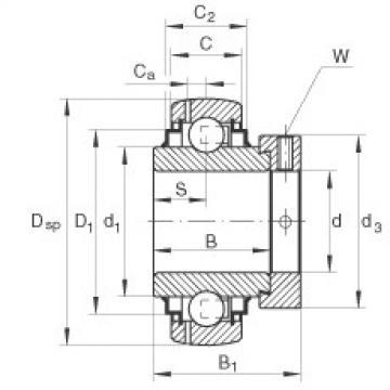 FAG شعاعي إدراج الكرات - GE70-XL-KRR-B-FA164