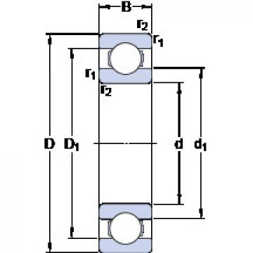 المحامل 61892 MA SKF