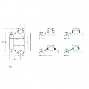 Bantalan YET207-106 SKF