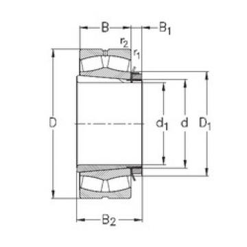 roulements 23028-K-MB-W33+H3028 NKE