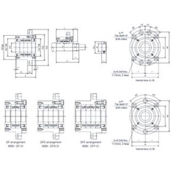 Rodamiento WBK30DFD-31 NSK