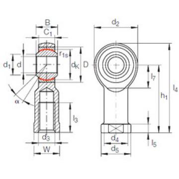 roulements GIKL 20 PW INA