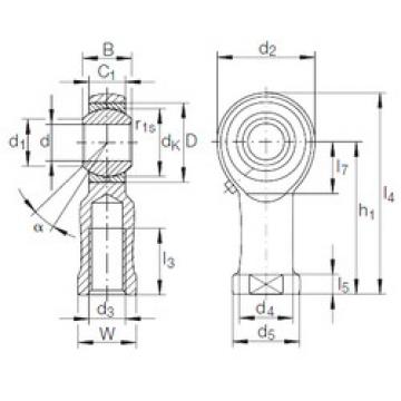 roulements GIKFR 20 PB INA