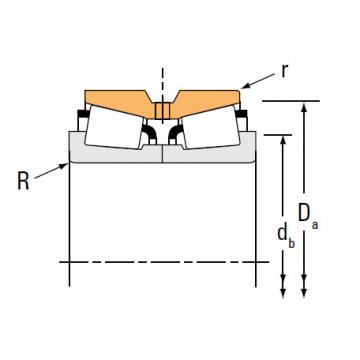 TNA Series Tapered Roller Bearings double-row HM252344NA HM252315CD