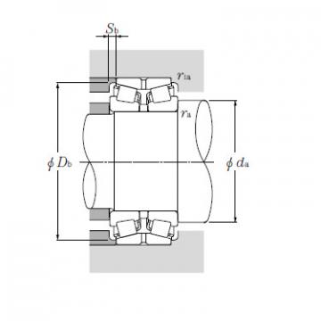 Double Row Tapered Roller Bearings NTN 323080