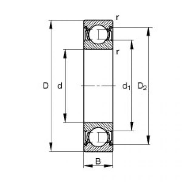 FAG الأخدود العميق الكرات - SMR126-2Z #1 image