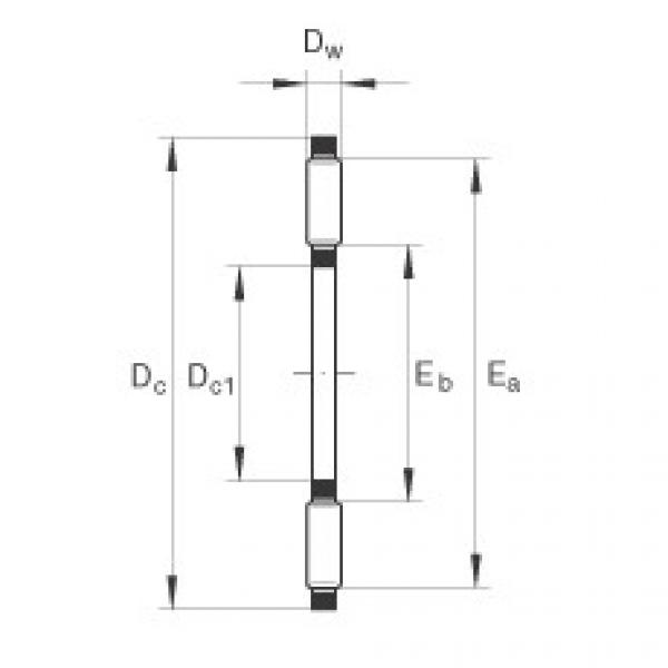 FAG Axial needle roller and cage assemblies - AXK0414-TV #1 image