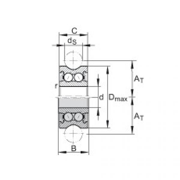 FAG بكرات الجنزير with profiled outer ring - LFR50/5-6-2Z #1 image