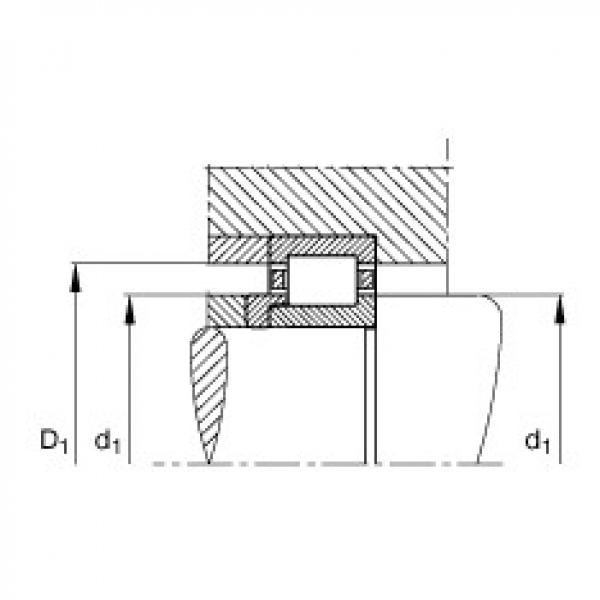 FAG محامل أسطوانية - NJ2228-E-XL-M1 + HJ2228-E #2 image