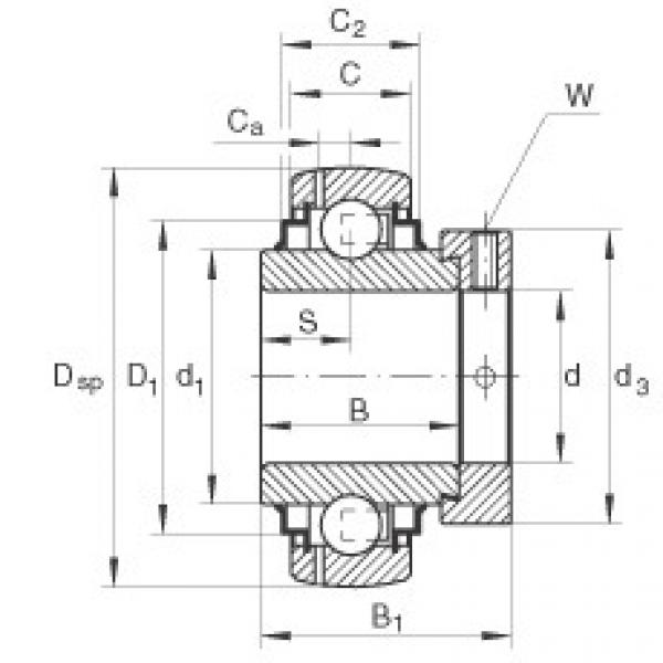 Bantalan GE45-KRR-B-FA125.5 INA #1 image