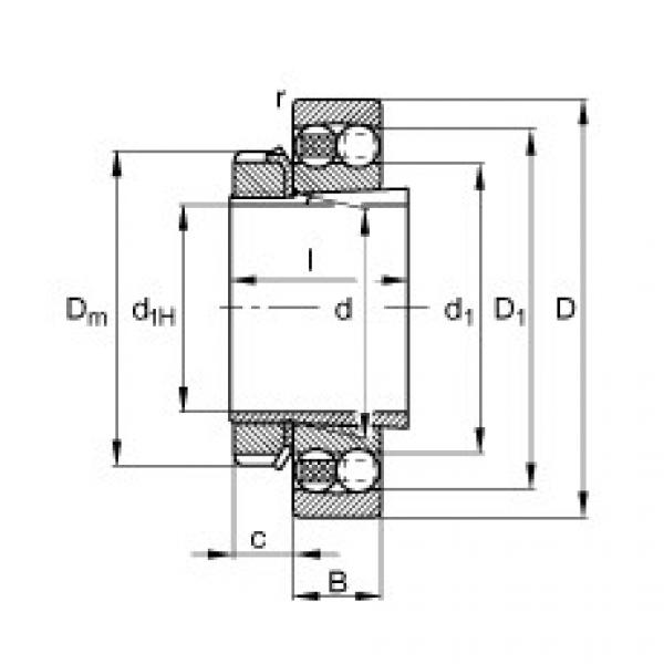 Rodamiento 2319-K-M-C3 + H2319 FAG #1 image