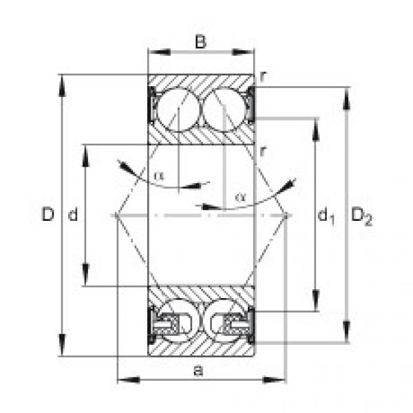 roulements 3206-BD-2Z-TVH FAG #1 image