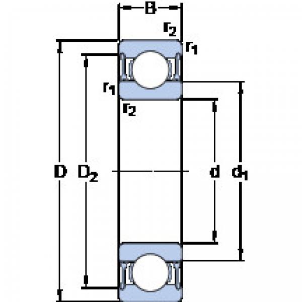 Bantalan 634-2RZ SKF #1 image