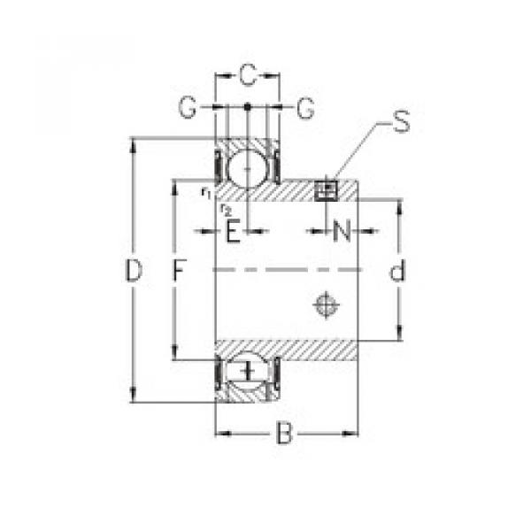 Rodamiento GAY35-NPPB NKE #1 image