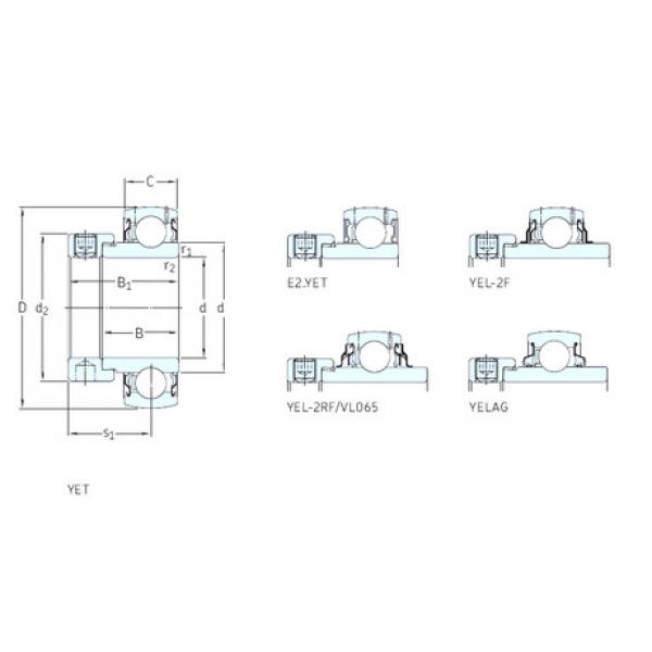 Bantalan YEL204-2RF/VL065 SKF #1 image