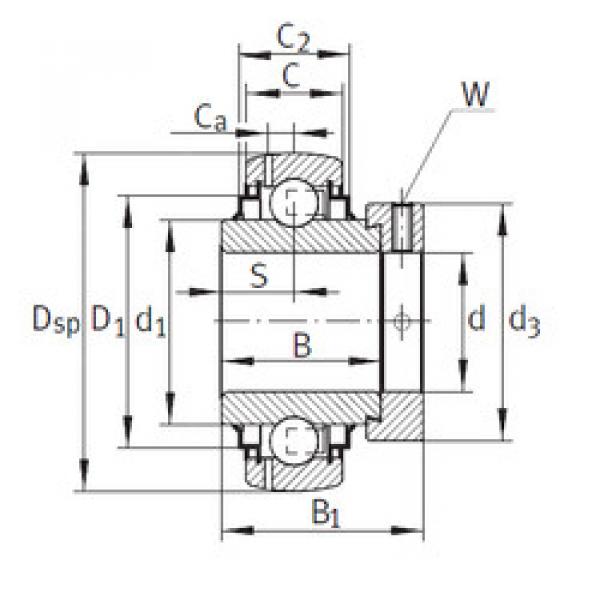 ตลับลูกปืน GE65-214-KRR-B-FA164 INA #1 image