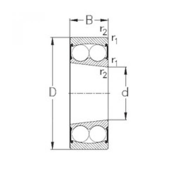 roulements 2206-K-2RS NKE #1 image