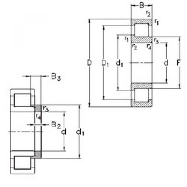 المحامل NJ340-E-MPA+HJ340-E NKE #1 image