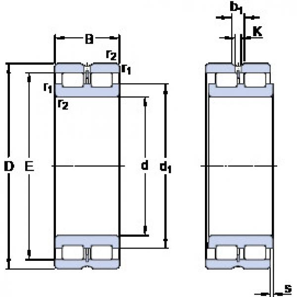 Rolamento NNCL 4834 CV SKF #1 image