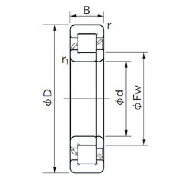 підшипник NUP 1005 NACHI #1 image