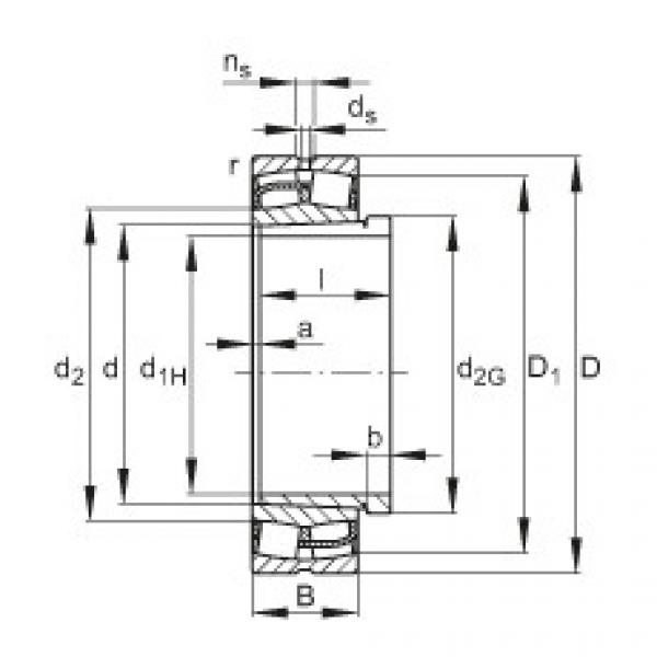 roulements 22338-E1-K + AH2338G FAG #1 image