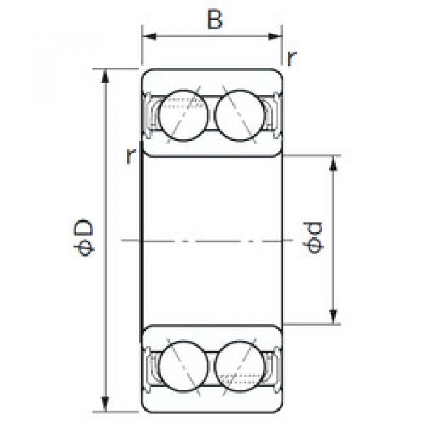 roulements TM-DF0377LLH1 NTN #1 image