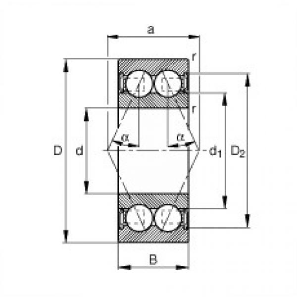 roulements 3803-B-2RSR-TVH FAG #1 image