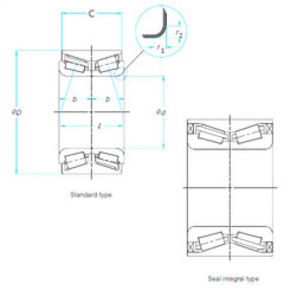 roulements ZA-42KWD10U42CA-01LB NSK #1 image