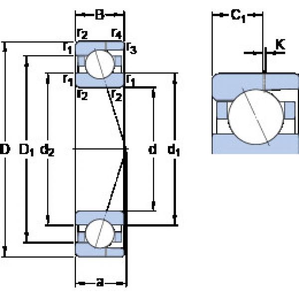 ตลับลูกปืน 707 CD/HCP4AH SKF #1 image