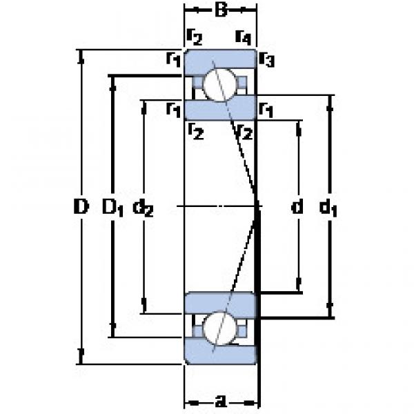 ตลับลูกปืน 707 ACE/HCP4A SKF #1 image