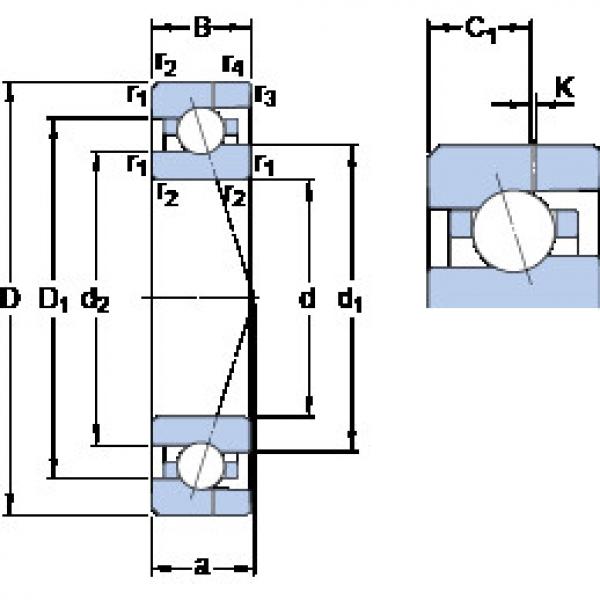 ตลับลูกปืน 708 ACE/HCP4AH SKF #1 image