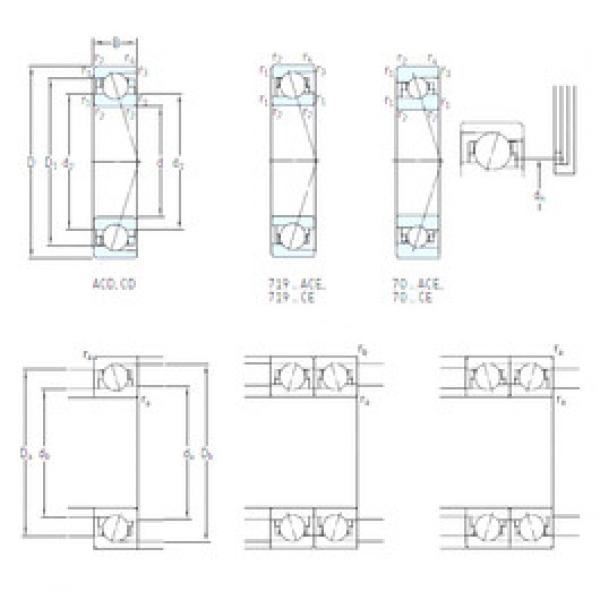 ตลับลูกปืน 71808 CD/P4 SKF #1 image